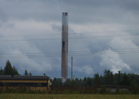 In the scope of Bilateral Project between Finland and Slovenia we have been studying effects of heavy metal pollution on soil fauna; the smelter in Harjavalta in Finland is shown. (Photo: Al Vrezec)