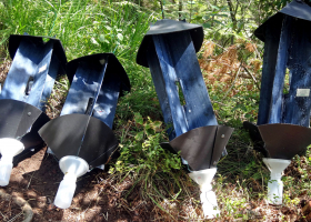  Cross-vane panel traps for beetles. (photo: M. Zorović)