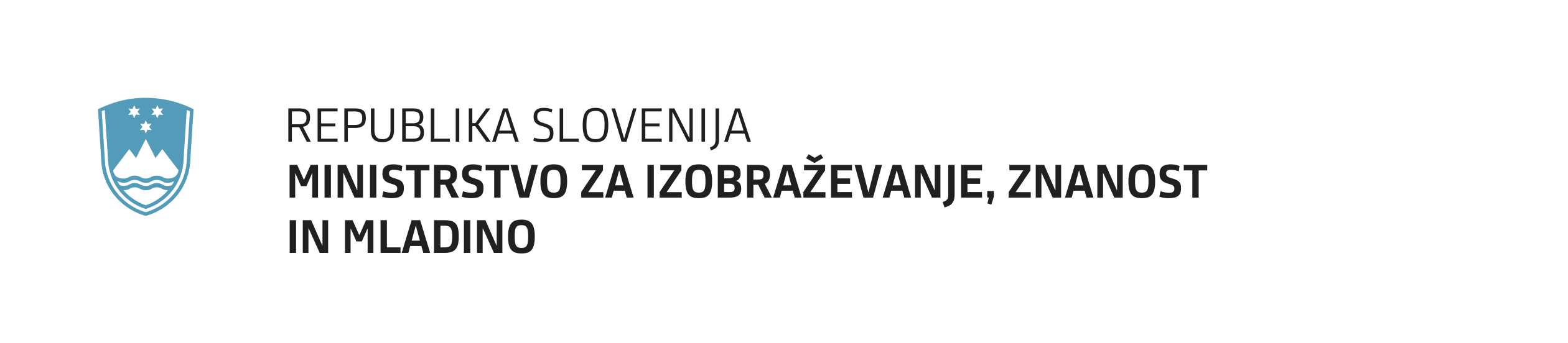 Logotip ministrstva za izobraževanje, znanost in mladino.
