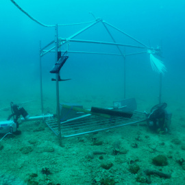 Working platform on the seafloor.